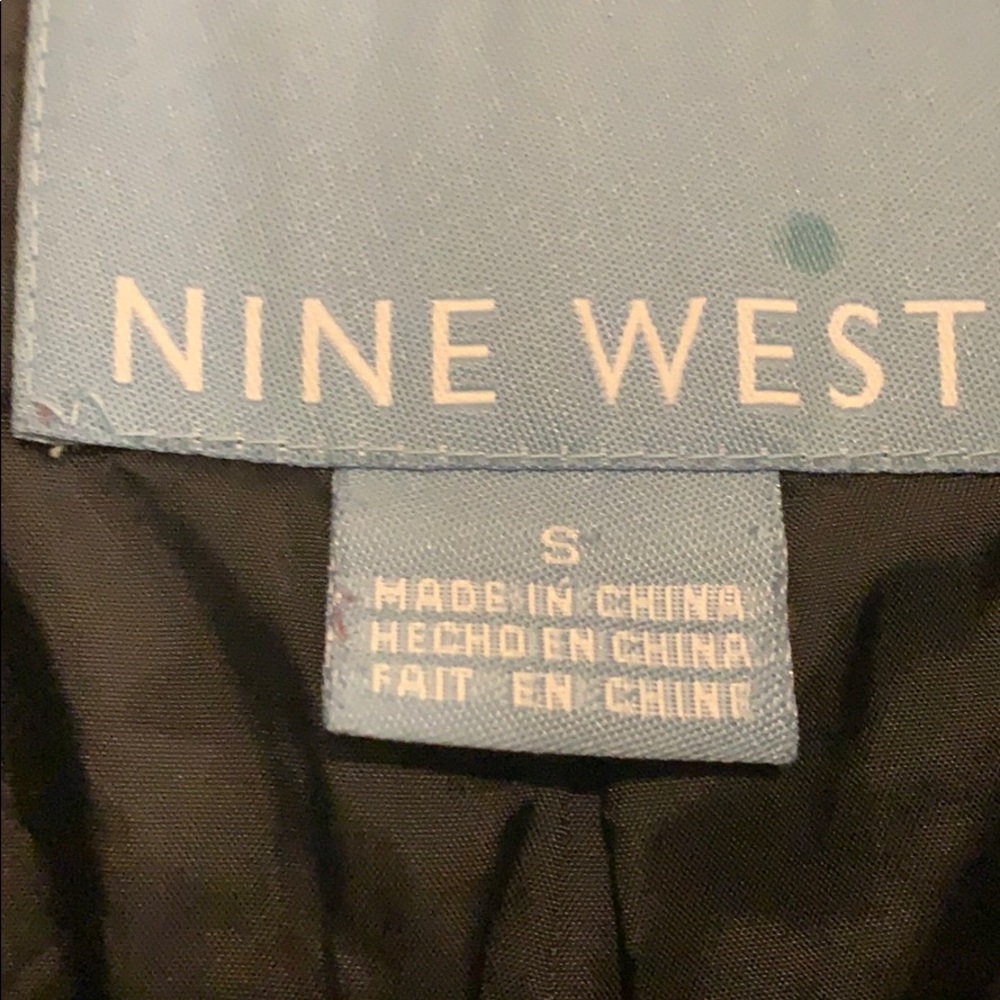 NINE WEST black quilted zipper jacket size S. - Picture 9 of 10